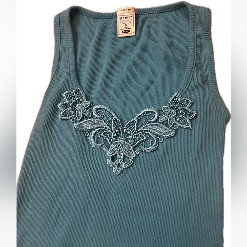 Vintage Old Navy Blue Size Small Tank Top - Picture 3 of 5